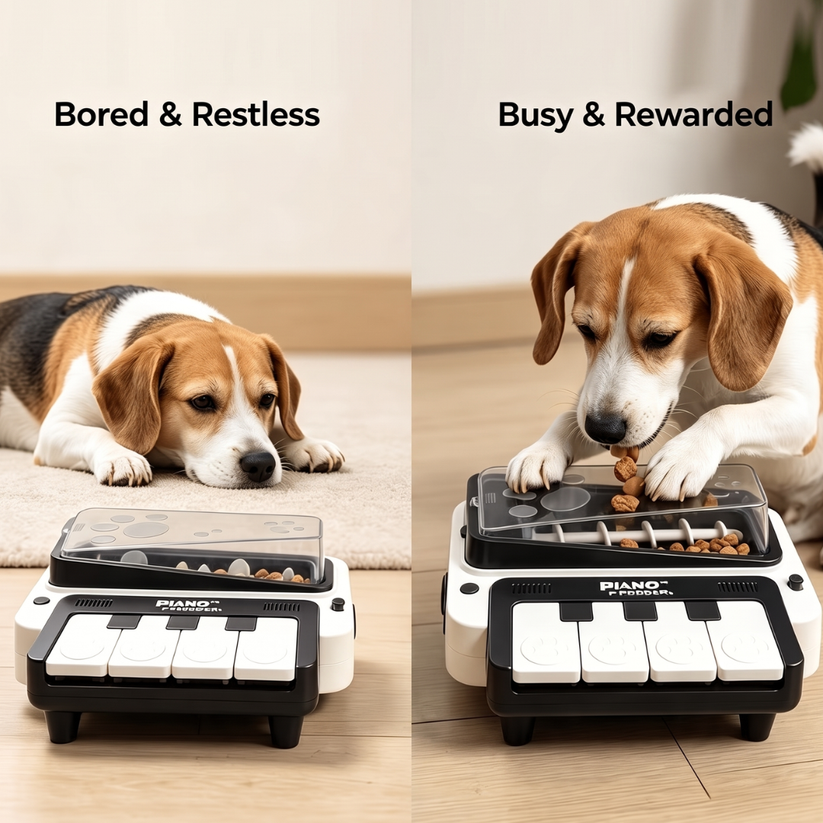 🎹 Interactive Piano Treat Feeder – Turn Snack Time Into Playtime