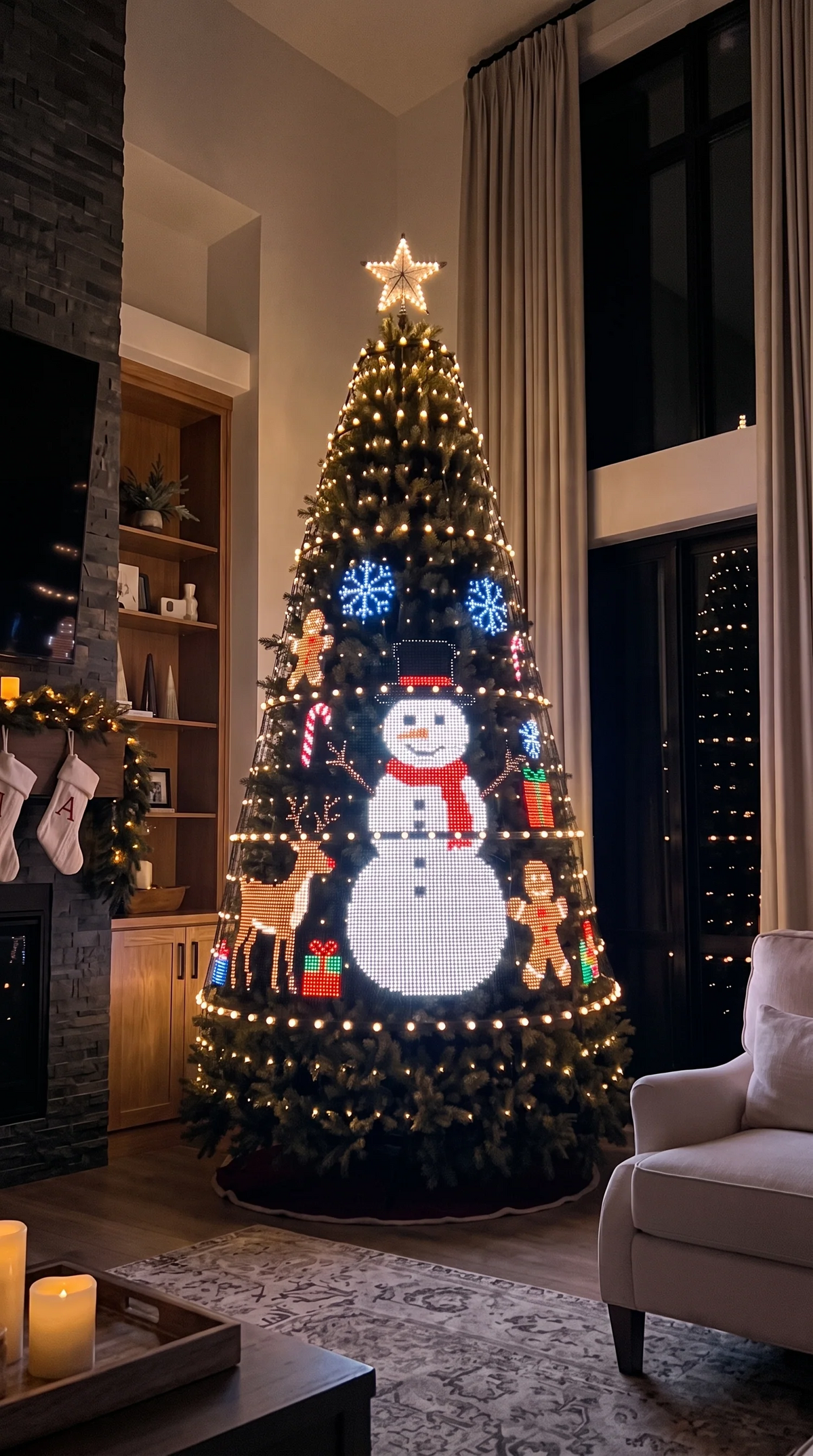 🎄 Smart LED Christmas Tree Lights – App-Controlled Holiday Display