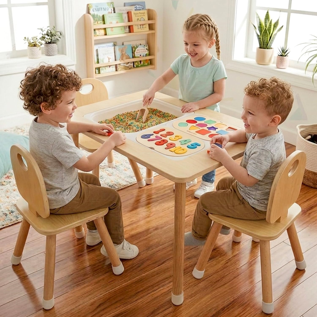 🎨4-in-1 Foldable Sensory Play Table