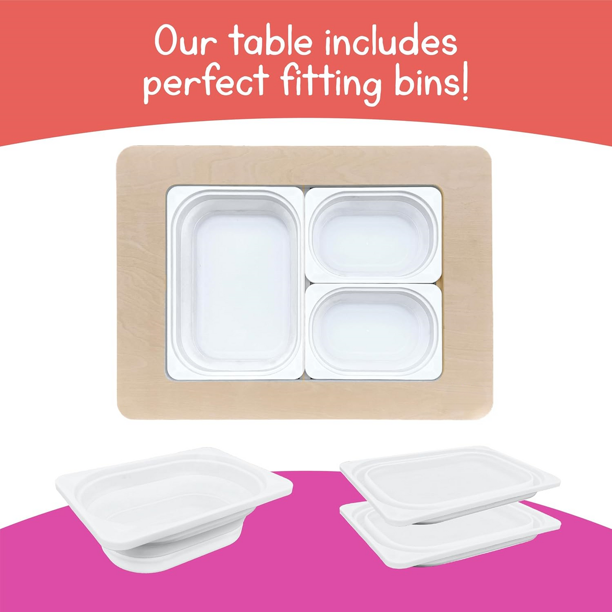 🎨4-in-1 Foldable Sensory Play Table