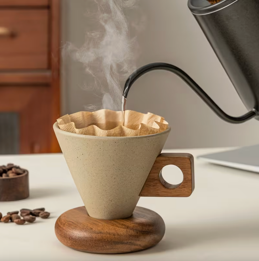 ☕ Artisan Ceramic Coffee Cup Set – Japandi Style