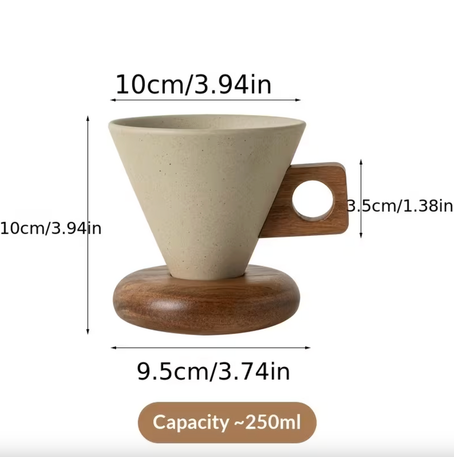 ☕ Artisan Ceramic Coffee Cup Set – Japandi Style