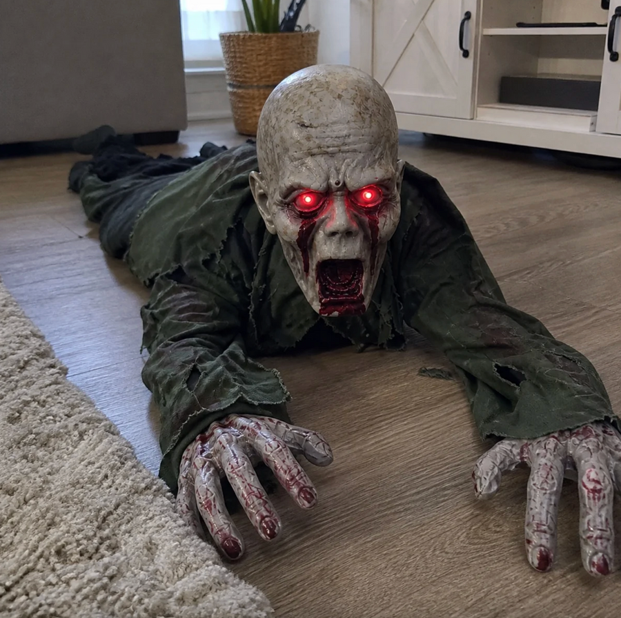 💀 Animated Crawling Halloween Prop – Spooky Moving Horror Decoration