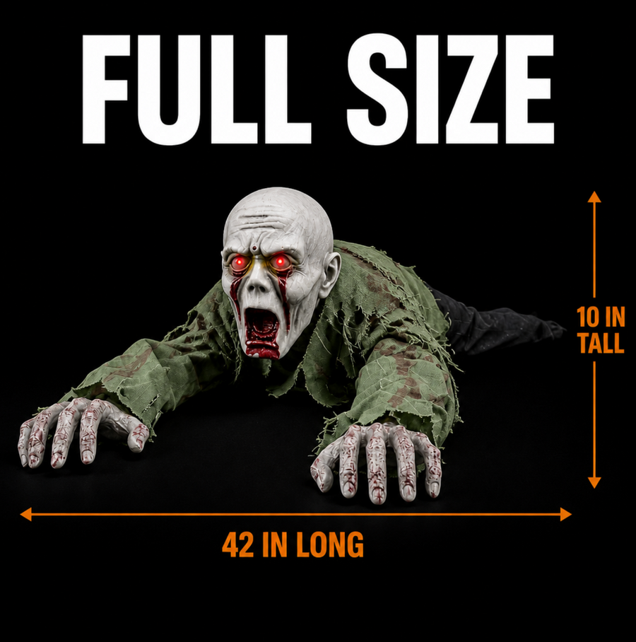 💀 Animated Crawling Halloween Prop – Spooky Moving Horror Decoration