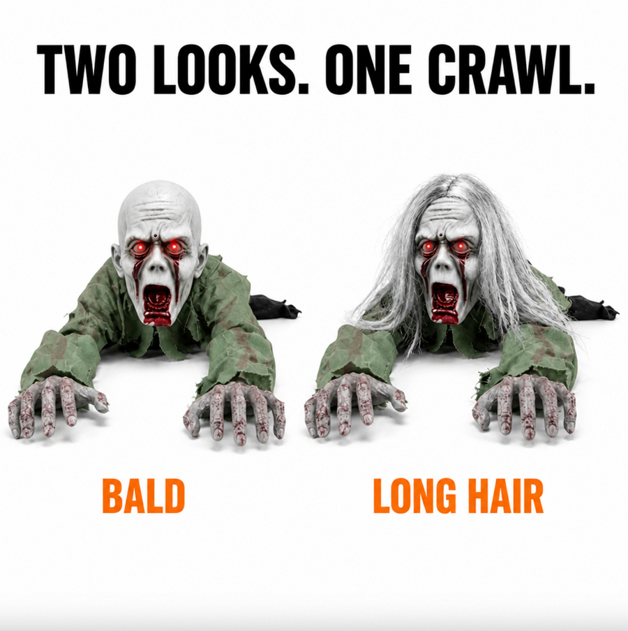 💀 Animated Crawling Halloween Prop – Spooky Moving Horror Decoration