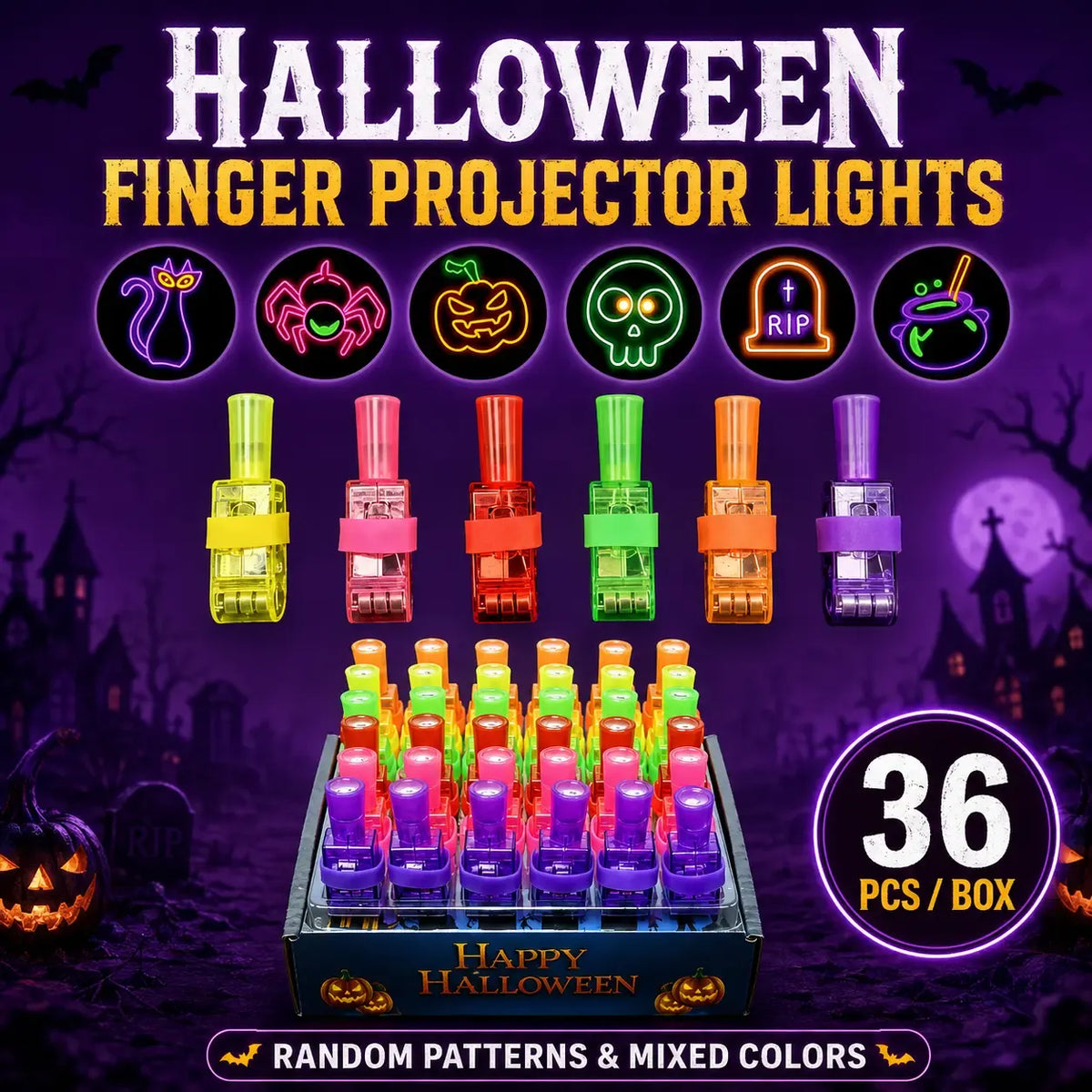 🎃 Halloween Finger Rings – Fun Party Favors for Kids