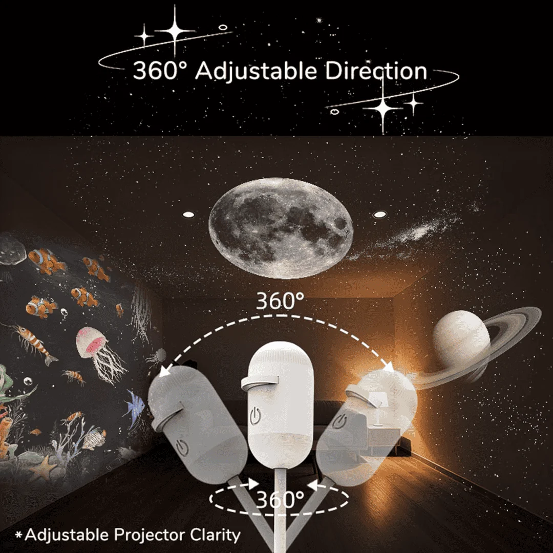 🌠 Galaxy Projector Night Light – Instant Starry Sky for Any Room