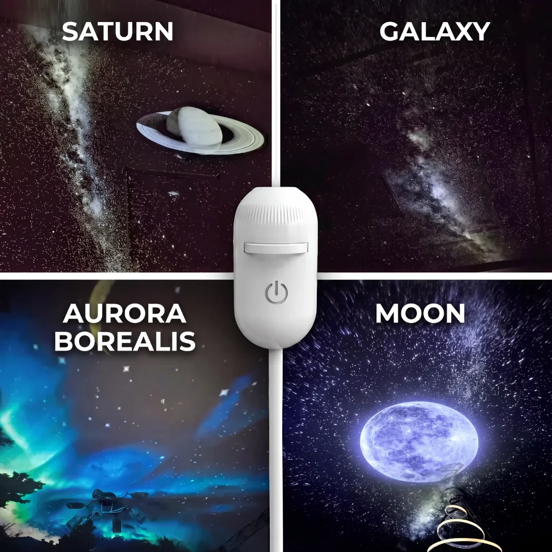🌠 Galaxy Projector Night Light – Instant Starry Sky for Any Room