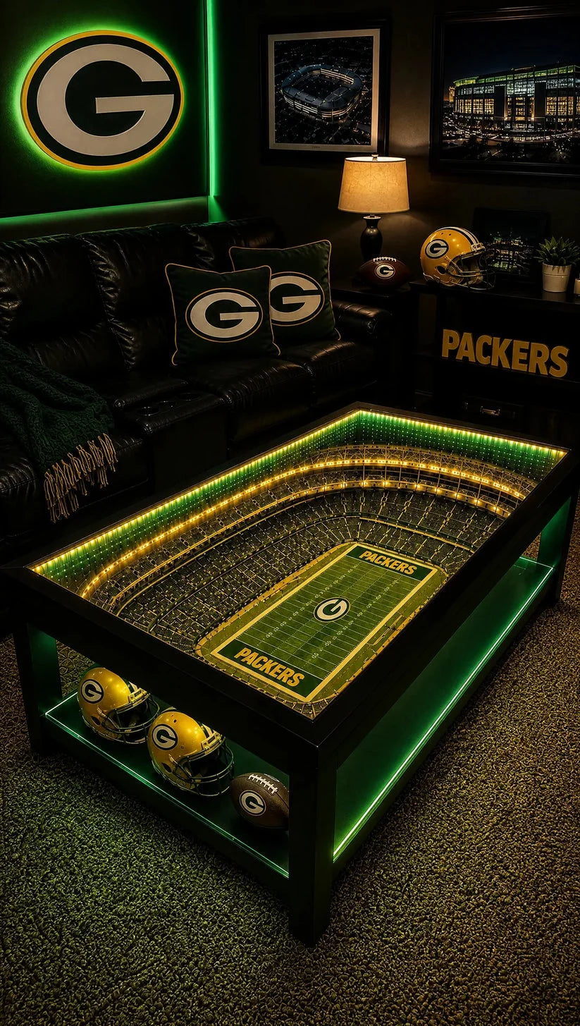 🏈 Stadium‑Inspired Coffee Table – Bring Game Day Home