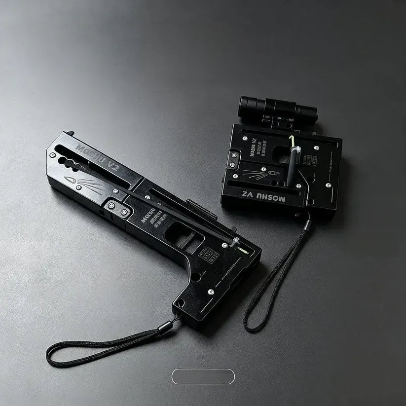 🔩 Folding Metal Rubber Band Fidget – Compact EDC Mechanical Toy