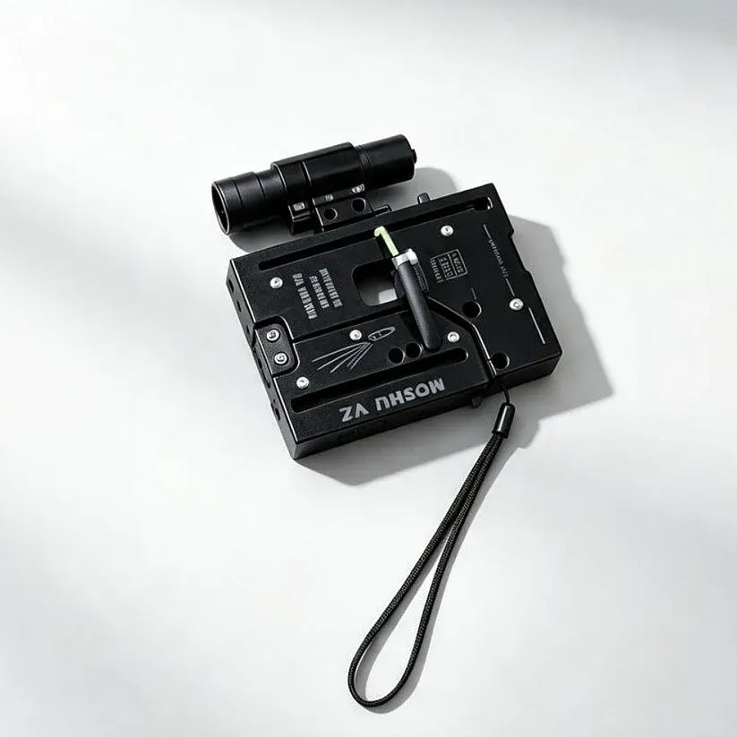 🔩 Folding Metal Rubber Band Fidget – Compact EDC Mechanical Toy