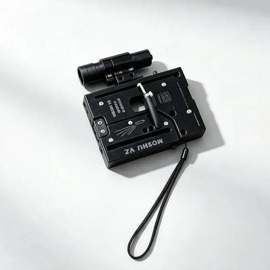 🔩 Folding Metal Rubber Band Fidget – Compact EDC Mechanical Toy