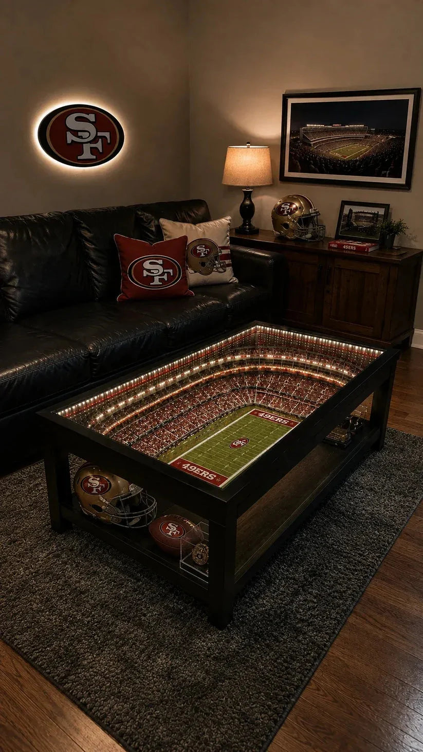 🏈 Stadium‑Inspired Coffee Table – Bring Game Day Home
