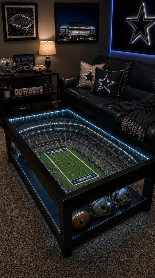 🏈 Stadium‑Inspired Coffee Table – Bring Game Day Home