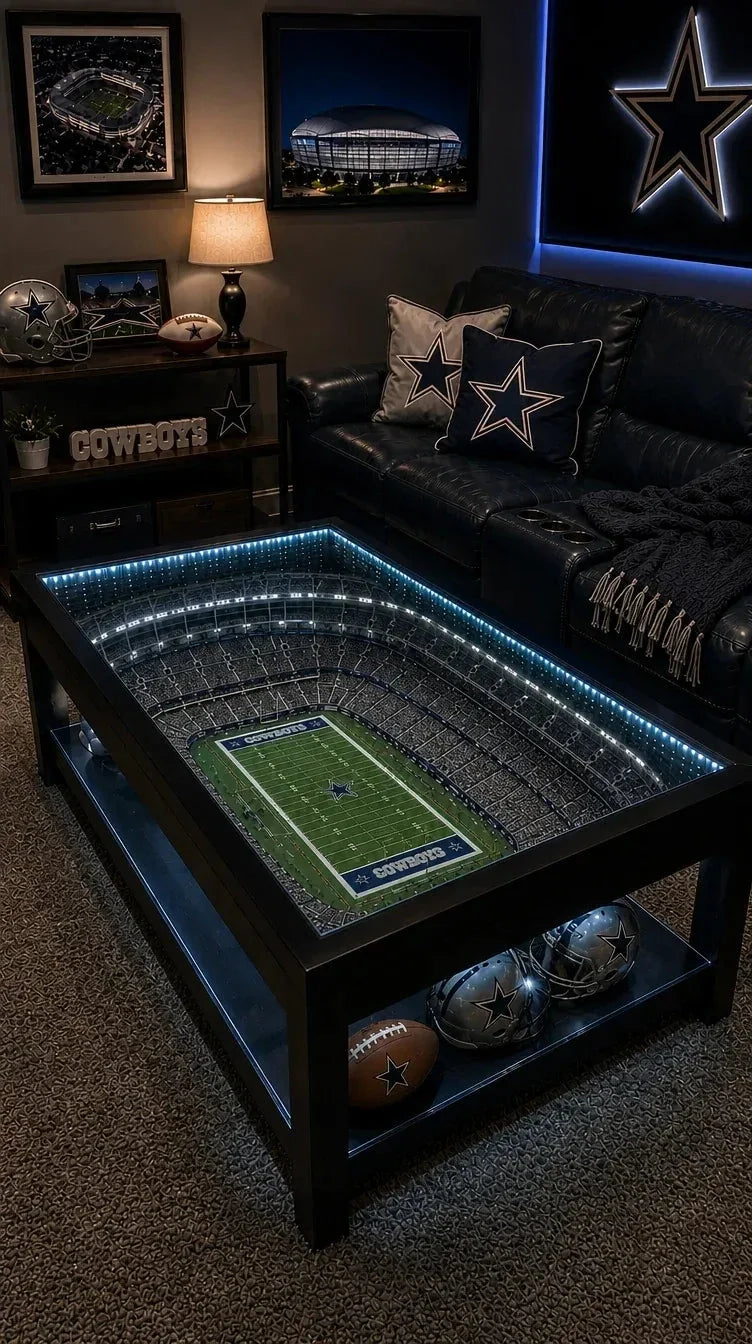 🏈 Stadium‑Inspired Coffee Table – Bring Game Day Home