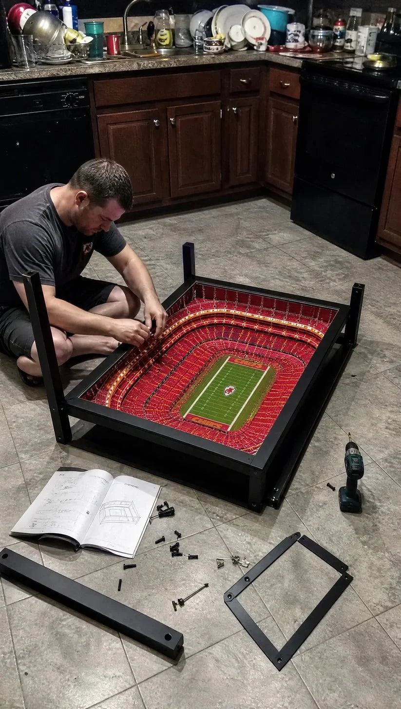 🏈 Stadium‑Inspired Coffee Table – Bring Game Day Home